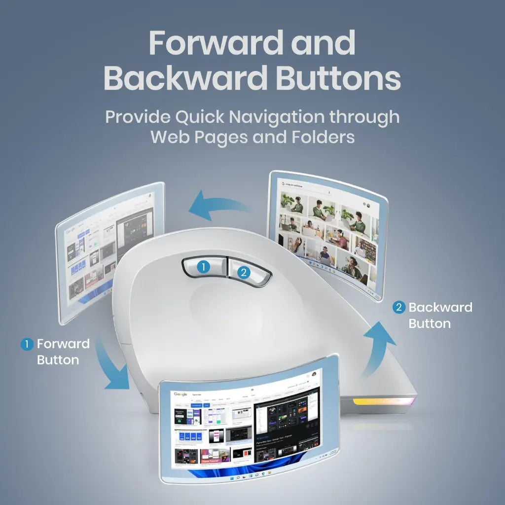 Portronics Toad Ergo 4 POR 3211 Vertical Wireless Mouse Bluetooth 4000 DPI-tpstech.in