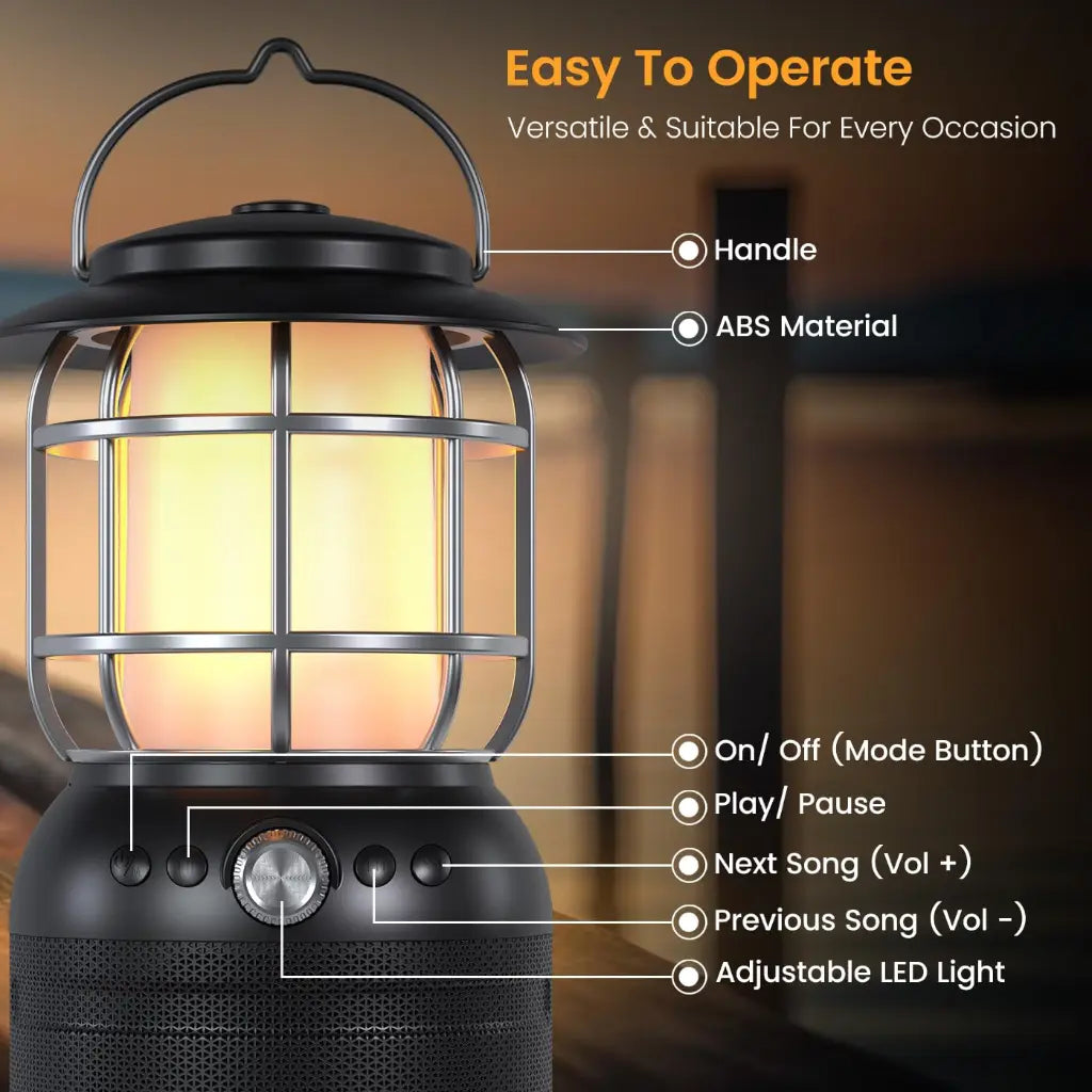 Portronics iLumi II POR 2341 16W Bluetooth 5.3 Speaker with LED Lamp-tpstech.in