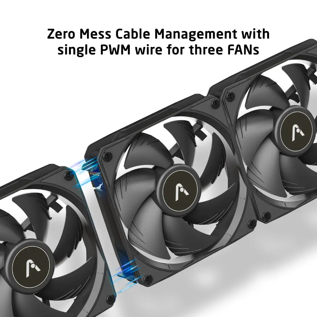 Prolab AI360 LC 360mm AIO Liquid CPU Cooler with Ultra Tight Radiator Non RGB-tpstech.in