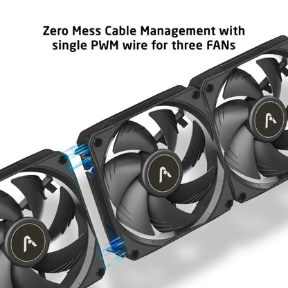 Prolab AI360 LC 360mm AIO Liquid CPU Cooler with Ultra Tight Radiator Non RGB-tpstech.in