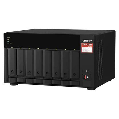 QNAP TS-873A-8G Quad Core 8 Bay Desktop Network Attached Storage Enclosure - Black-1-TPSTECH