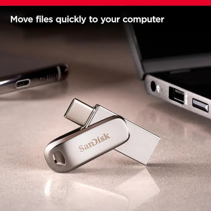 SanDisk Ultra Dual Drive Luxe 256GB USB Type‑C OTG Pen Drive-tpstech.in