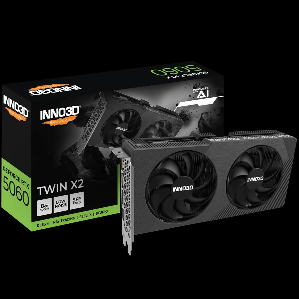 INNO3D GeForce RTX 5060 8GB TWIN X2 GDDR7 Graphics Card