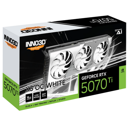INNO3D GeForce RTX 5070 TI X3 OC 16GB GDDR7 Graphics Card-White