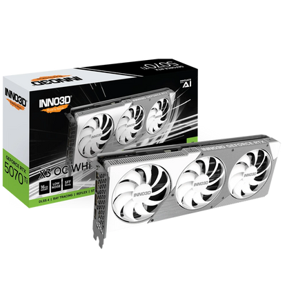 INNO3D GeForce RTX 5070 TI X3 OC 16GB GDDR7 Graphics Card-White