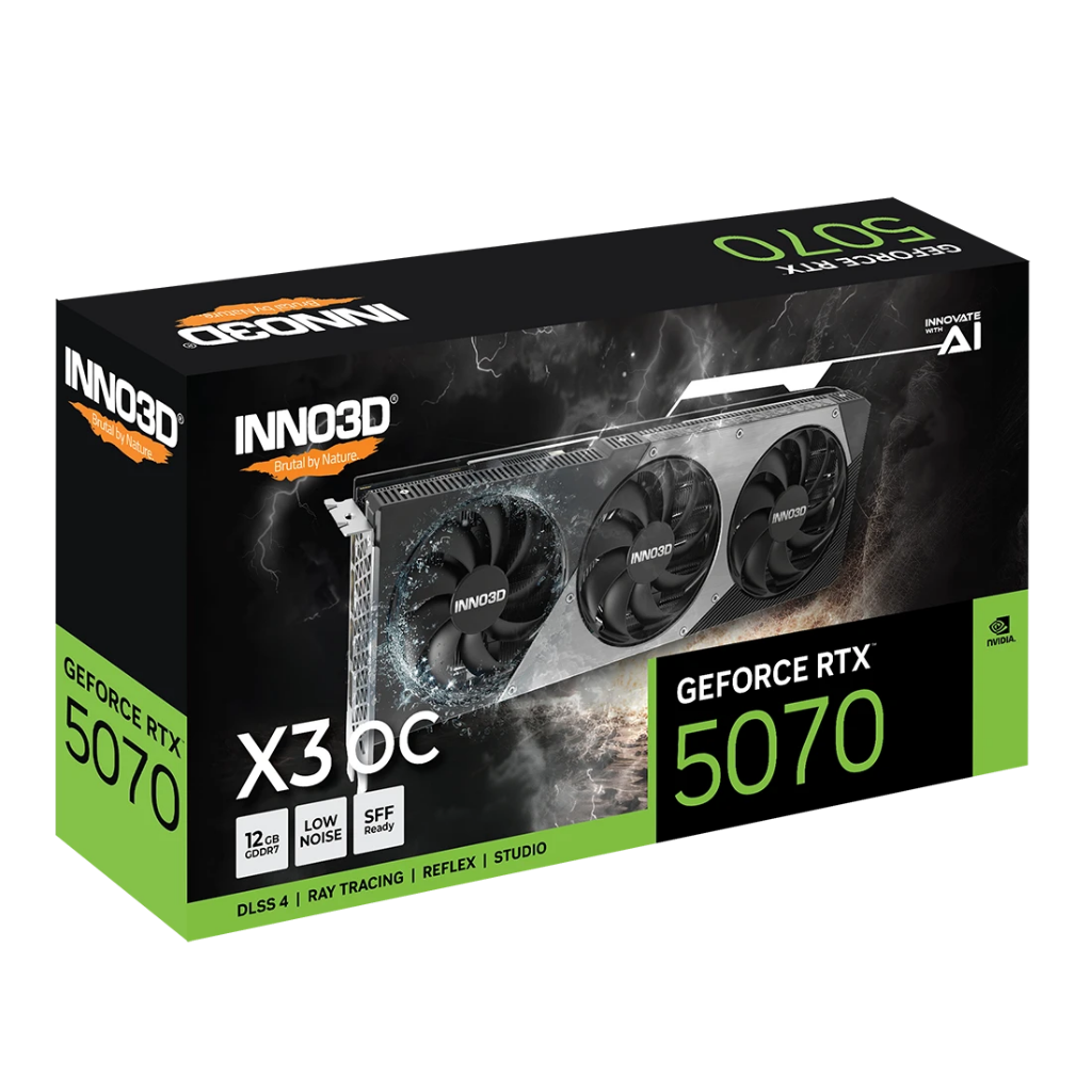 INNO3D GeForce RTX 5070 TWIN X3 OC 12GB GDDR7 Graphics Card