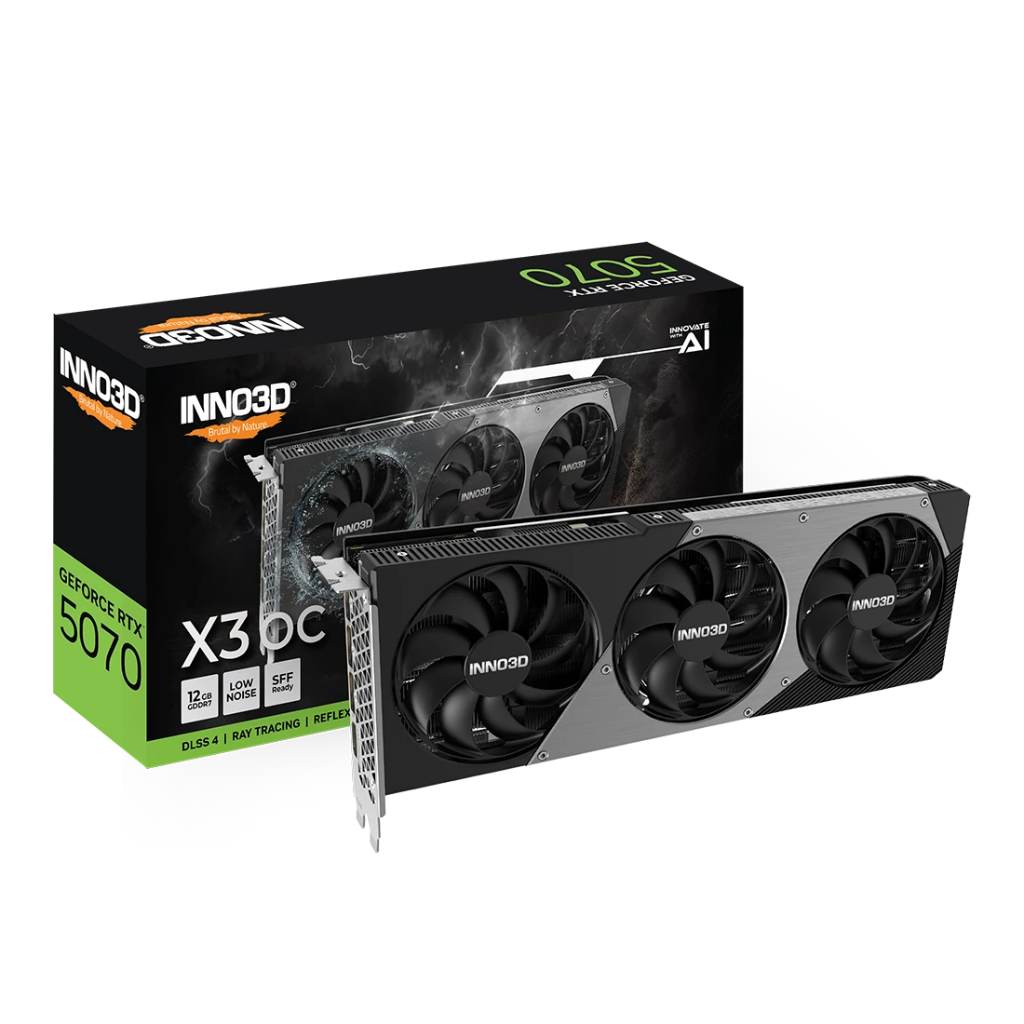 INNO3D GeForce RTX 5070 TWIN X3 OC 12GB GDDR7 Graphics Card