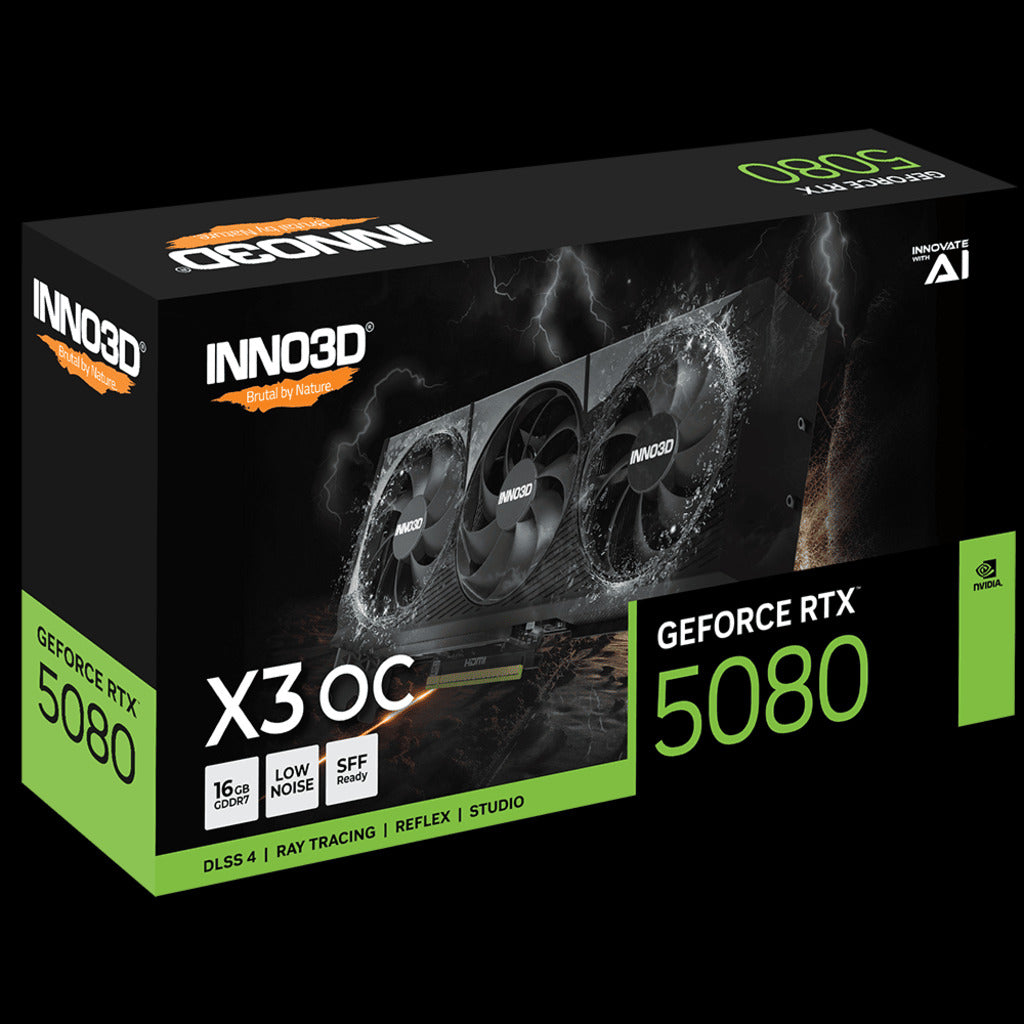 Inno3D GeForce RTX 5080 X3 OC 16Gb GDDR7 Edition Triple Fan Graphics Card