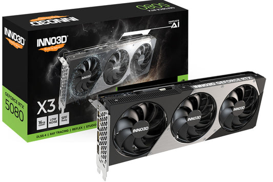 Inno3D GeForce RTX 5080 X3 16Gb GDDR7 Edition Triple Fan Graphics Card