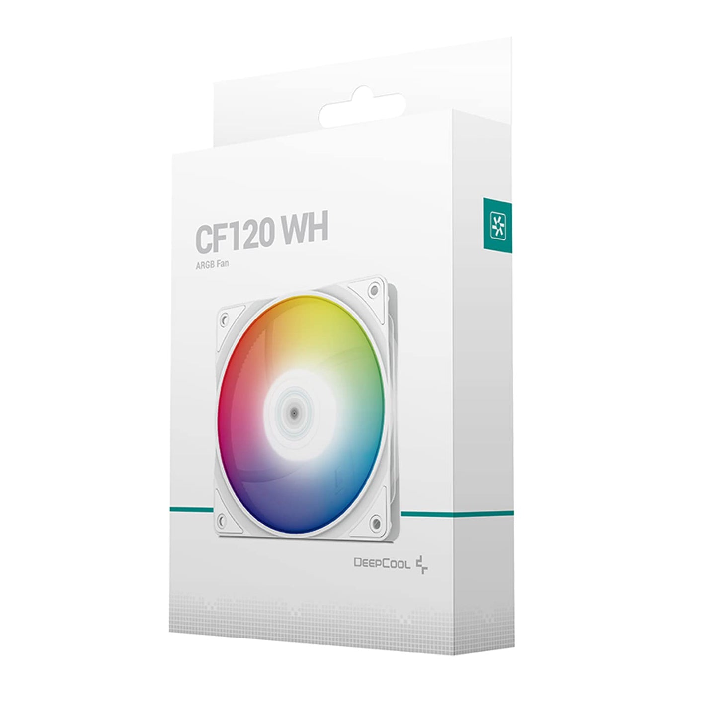 Deepcool CF120 WH MB Controlled 120mm ARGB LED Case Fan/Cooler - White