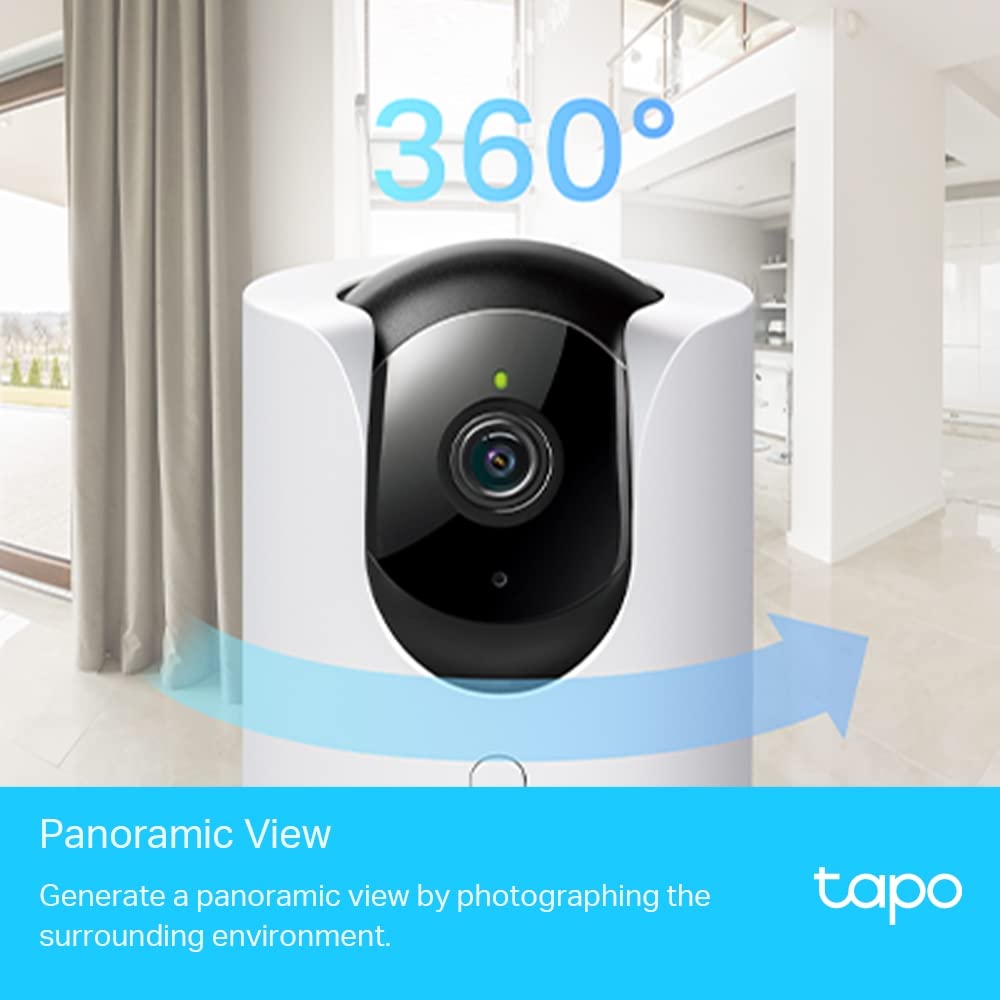 TP-Link Tapo C225 4MP 2K QHD 1440p Pan/Tilt AI Home Security Wi-Fi Camera - White