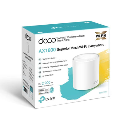 TP-Link AX1800 DECO X20 Dual-Band Whole Home Mesh Wi-Fi 6 System - 1 Pack