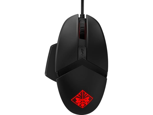 HP OMEN Reactor 16000DPI USB RGB Optical Ergonomic Wired Gaming Mouse - Black