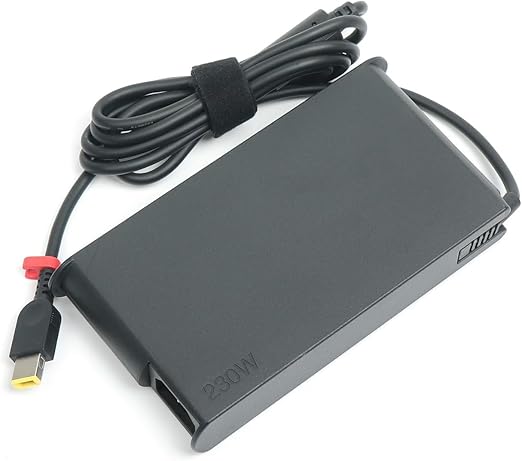Lenovo Original 230W 20V Slim Tip Pin Laptop Adapter Charger with Power Cord