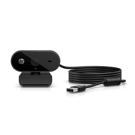 [RePacked] HP 320 FHD Webcam - USB-A Computer Camera with Mic & Privacy Cover - for Desktop, Laptop, & Chromebook