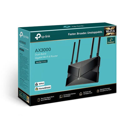 TP-Link AX3000 Archer AX53 Dual-Band Gigabit Wi-Fi 6 Router - Black