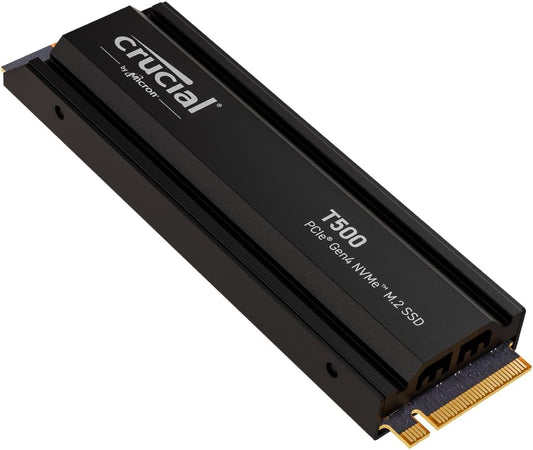 Crucial T500 1TB PCIe 4.0 x4 M.2 Internal SSD with Heatsink