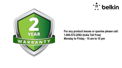 Belkin Economy Series 3-Socket Surge Protector Universal Socket - Grey