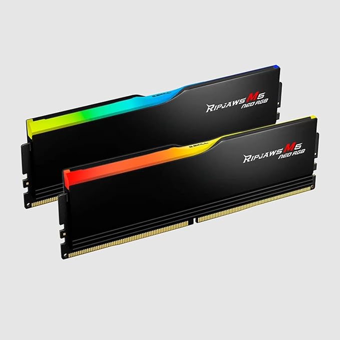 G.Skill Ripjaws M5 Neo RGB (AMD Expo) 32GB (2 x 16GB) DDR5 6000 MHz CL36 Desktop Memory