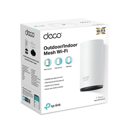 TP-Link AX3000 DECO X50 Outdoor Indoor Dual-Band Whole Home Mesh WiFi - 1 Pack