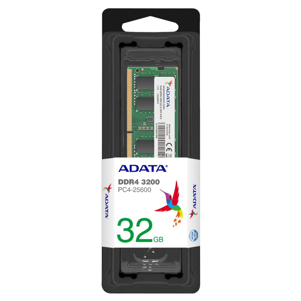 ADATA Premier 32GB DDR4 RAM 3200MHz CL22 SO-DIMM Laptop Memory Module
