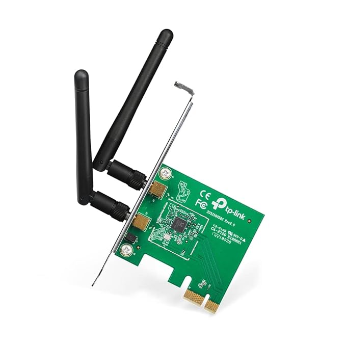 TP-Link TL-WN881ND 300 Mbps Wireless N PCI Express Adapter, PCIe Network Interface Card for Desktop