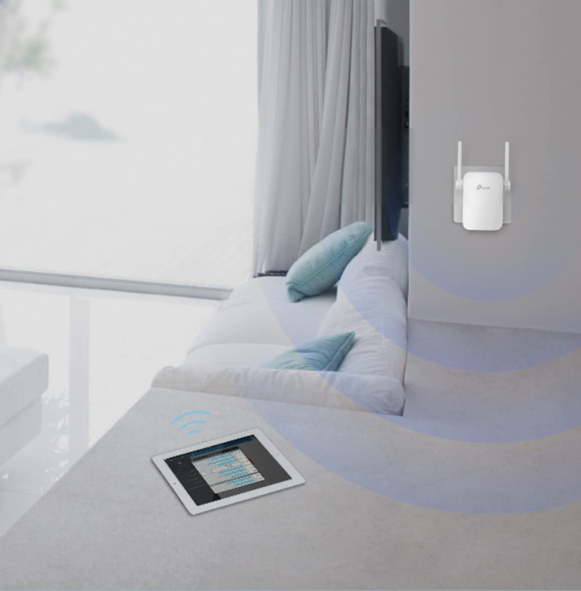 TP-Link TL-WA855RE 300 Mbps Single Band Universal Wireless Range Extender - White