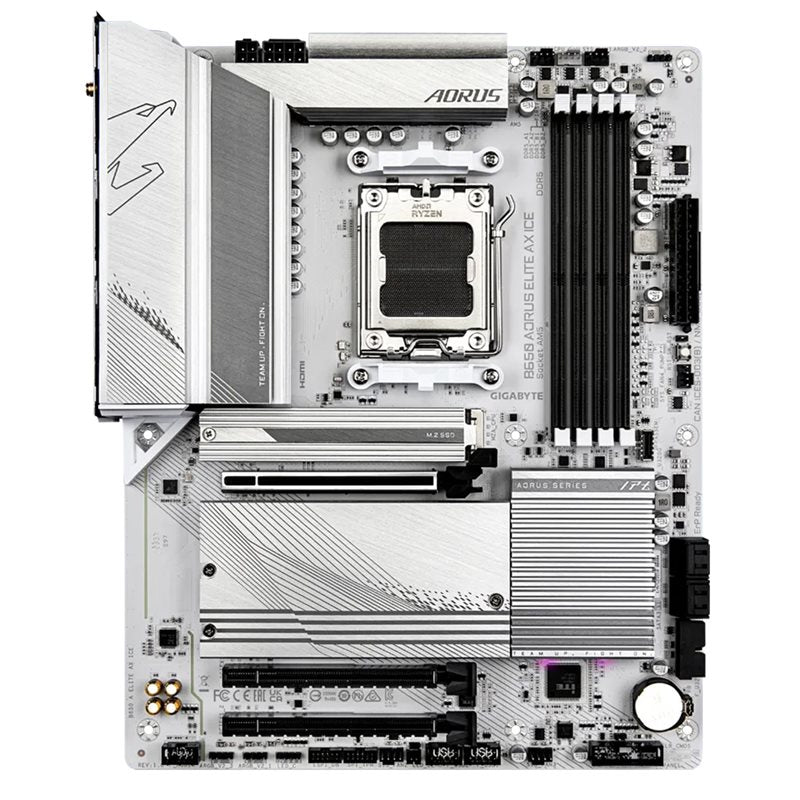 GIGABYTE B650 AORUS ELITE AX ICE Wi-Fi 6E Ultra Durable AMD AM5 DDR5 ATX Motherboard