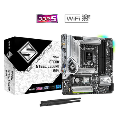 ASRock B760M Steel Legend Wi-Fi DDR5 Intel LGA 1700 Micro ATX Motherboard-tpstech.in