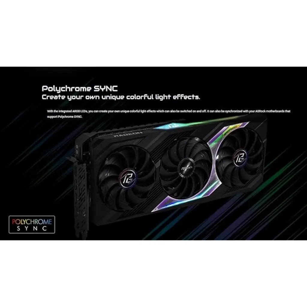 ASRock Radeon RX7800XT Phantom Gaming 16GB OC Graphics Card-tpstech.in
