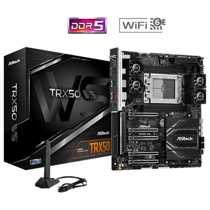 ASRock TRX50 WS WiFi 6E AMD TRX50 sTR5 DDR5 EATX Workstation Motherboard-tpstech.in