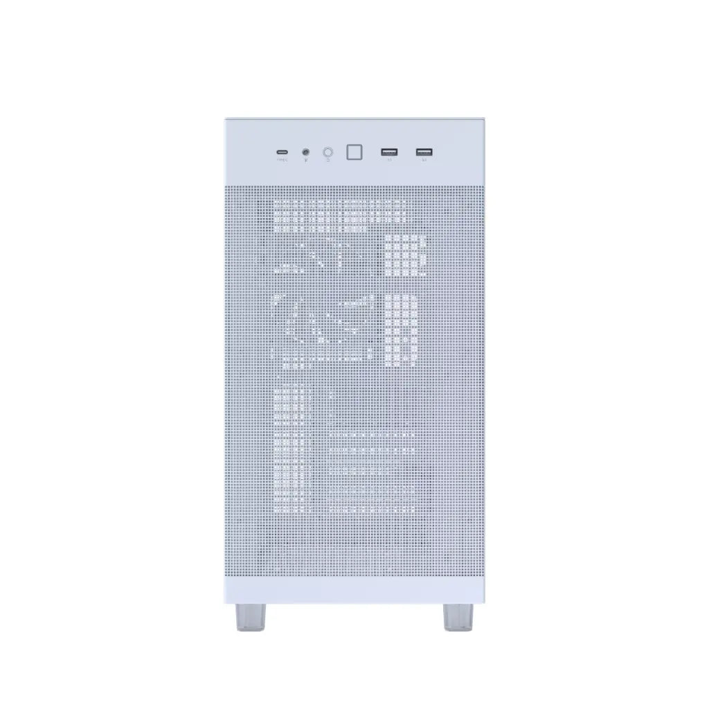 ASUS Prime AP303 Tempered Glass ATX Mid‑Tower Computer Case with 360mm Radiator Support- White-tpstech.in