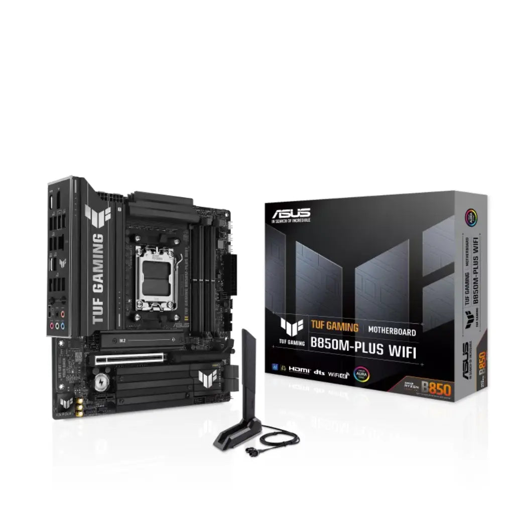 ASUS TUF GAMING B850M-PLUS WIFI B850 AM5 DDR5 Micro-ATX Motherboard with Wi-Fi 6E-tpstech.in