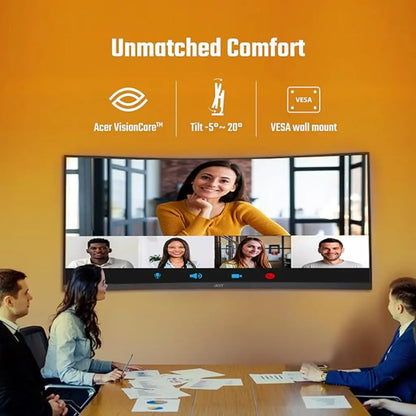 Acer ED343CUR 34" 180Hz 1ms UWQHD Curved Gaming Monitor -tpstech.in