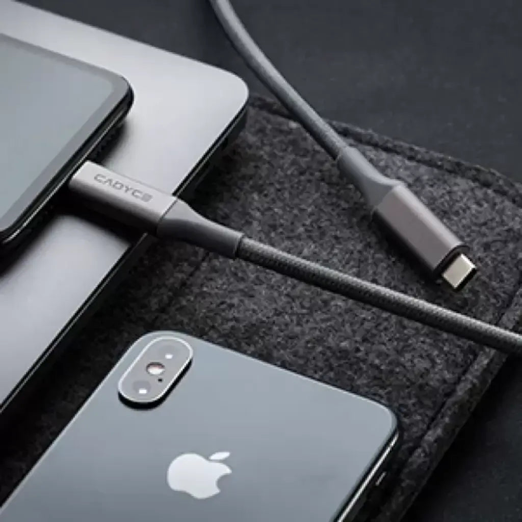 Cadyce CA-C2C 2M USB-C Sync & Charge Cable - CADMiUM Space Gray -tpstech.in