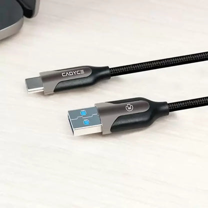 Cadyce CA-C3AM 1m USB-C to USB 3.0 A Male Cable 5Gbps Data Transfer Windows & Mac Compatible-tpstech.in