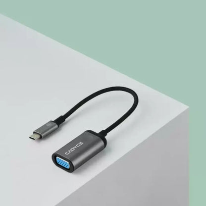 Cadyce CA-CVFHD USB-C to VGA Adapter Full HD 1080p @60Hz-tpstech.in