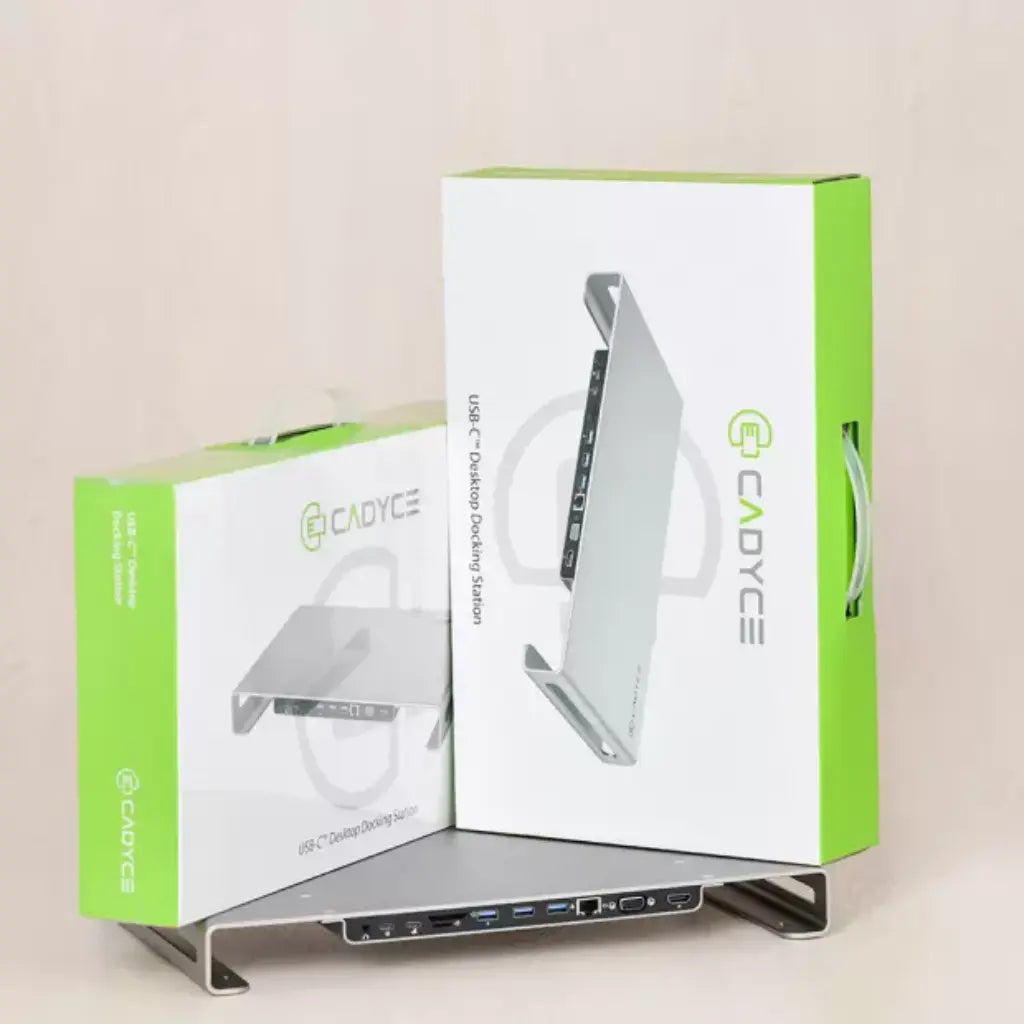 Cadyce CA-DDS USB-C Desktop Docking Station 4K HDMI VGA SD/MicroSD & Audio Port-tpstech.in