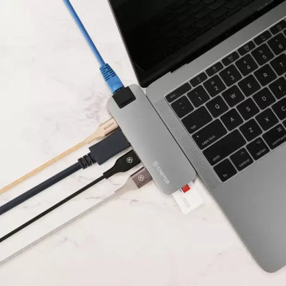 Cadyce CA-DUCDG Dual USB-C Docking Station with HDMI 4K Gigabit Ethernet USB 3.0 & 100W PD-tpstech.in