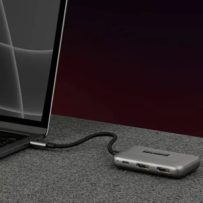 Cadyce CA-DUDP8K USB-C to Dual Display Port Converter 8K@30Hz Single / 4K@60Hz Dual