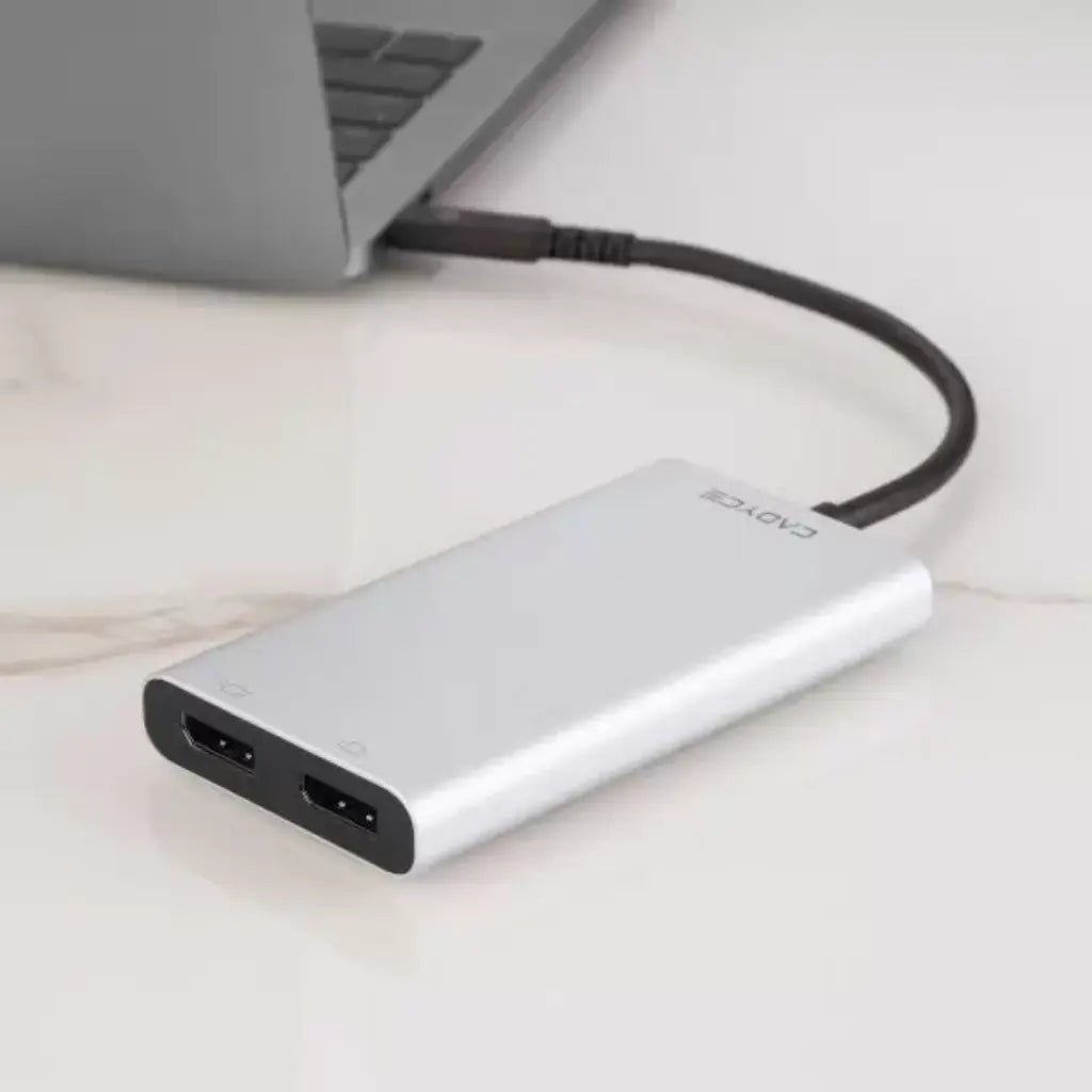 Cadyce CA-T3DP Thunderbolt™ 3 to Dual DisplayPort™ Adapter Supports Dual 4K or Single 5K Display-tpstech.in