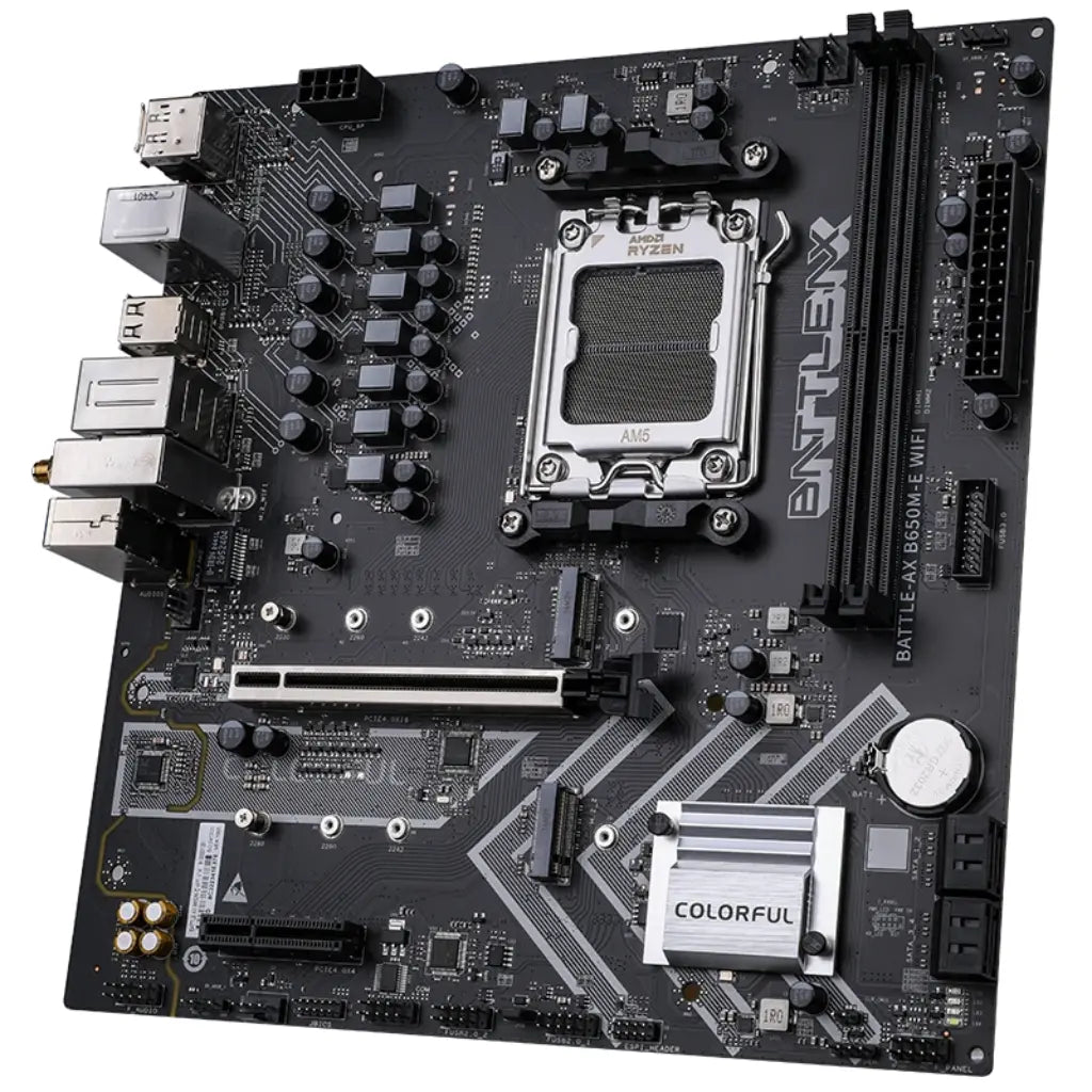 Colorful BATTLE‑AX B650M‑E WIFI V14 B650 AM5 DDR5 Micro‑ATX Motherboard-tpstech.in