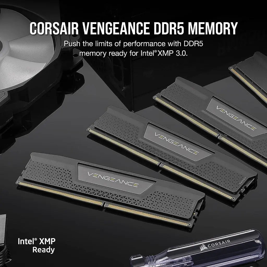 Corsair Vengeance 96GB (4x24GB) DDR5 RAM 5600MHz CL40 Desktop Memory Kit - Black-tpstech.in