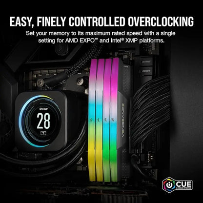 Corsair Vengeance RGB 96GB (48GBx2) DDR5 RAM 6000MHz CL30 288-Pin Desktop Memory-tpstech.in