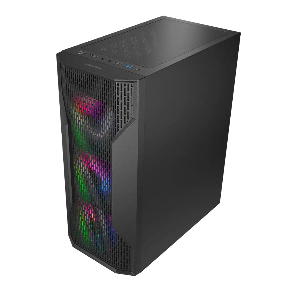 Cougar MX110 RGB Mid Tower ATX Case with 4 Pre‑Installed RGB Fans-tpstech.in