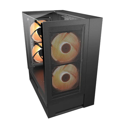 Cougar OmnyX 3‑Side Tempered Glass Mid Tower Panoramic Computer Case with Quad 160mm PWM Fans-tpstech.in
