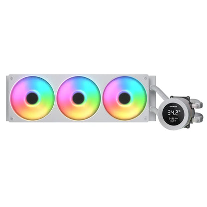 Cougar Poseidon Vistek ARGB 360mm CPU Liquid Cooler with 1.9‑inch Digital Display-tpstech.in