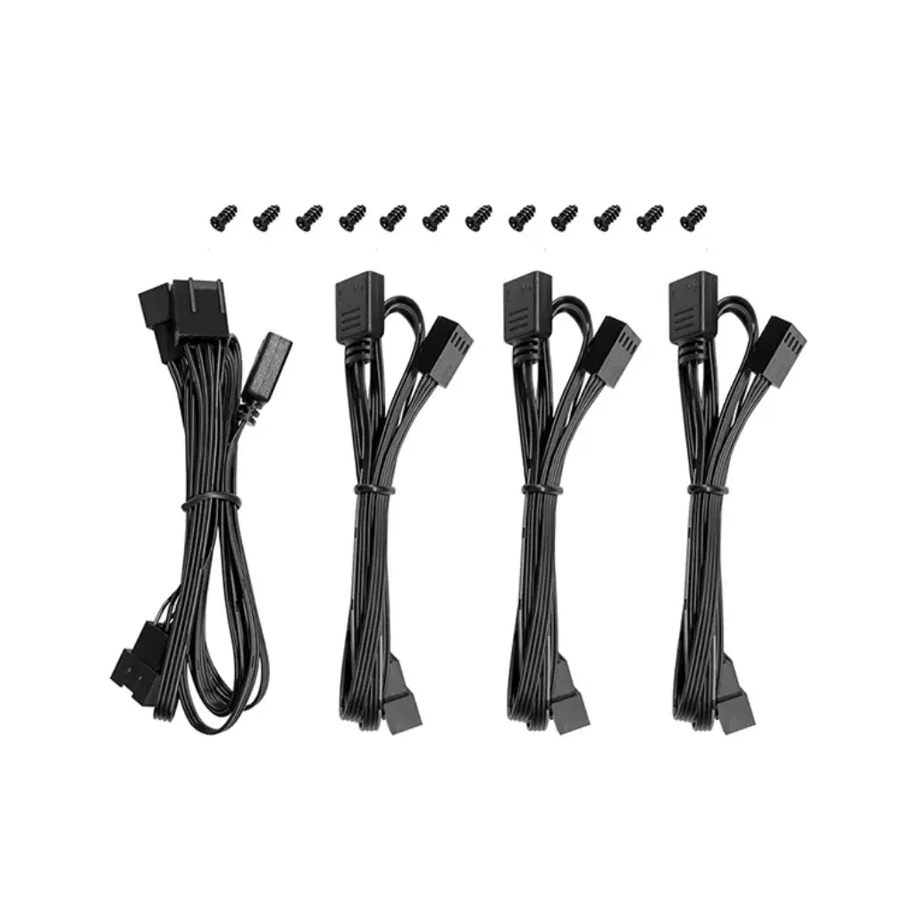 DeepCool FL12R 3in1 ARGB Reverse Blade 120mm PWM Case Fan Pack - Black-tpstech.in