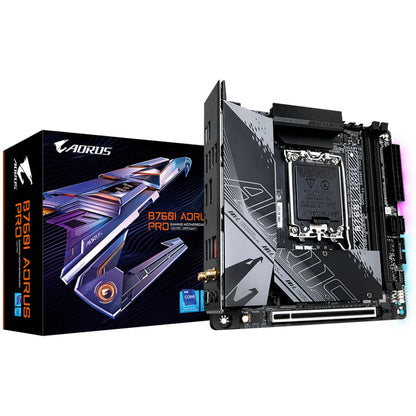 Gigabyte B760I AORUS PRO Wi-Fi 6E Intel B760 DDR5 Mini-ITX Gaming Motherboard-tpstech.in