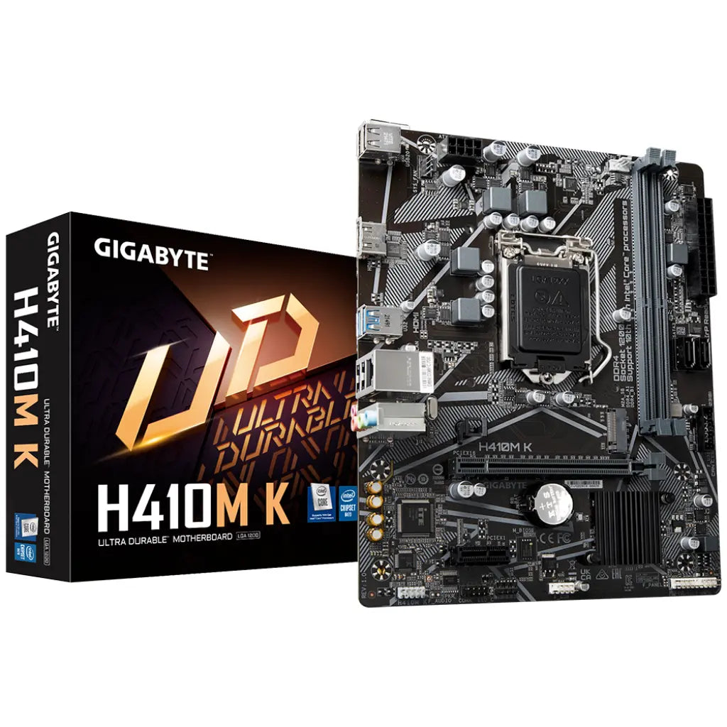 Gigabyte H410M-K Intel H410 LGA1200 DDR4 Micro-ATX Motherboard-tpstech.in